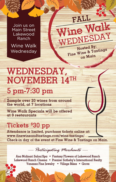 wine-walk-november Wine Walk Lakewood Ranch Fine Wine and Tastings on Main